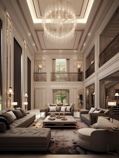 Upscale mansion rental showcasing contemporary style and sophisticated home amenities
