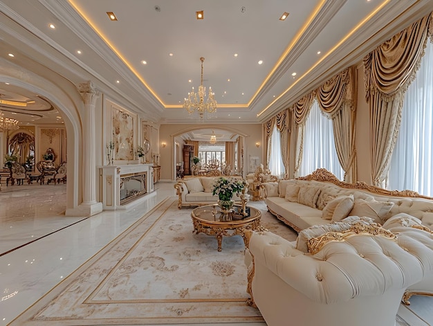 Upscale residential property featuring elegant interiors and contemporary design
